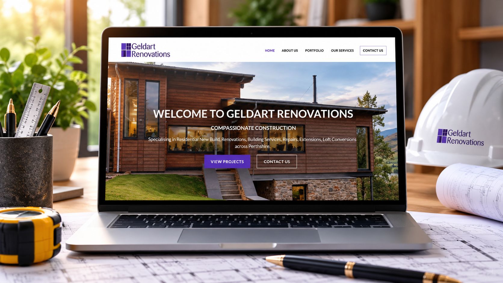 Geldart Renovations website